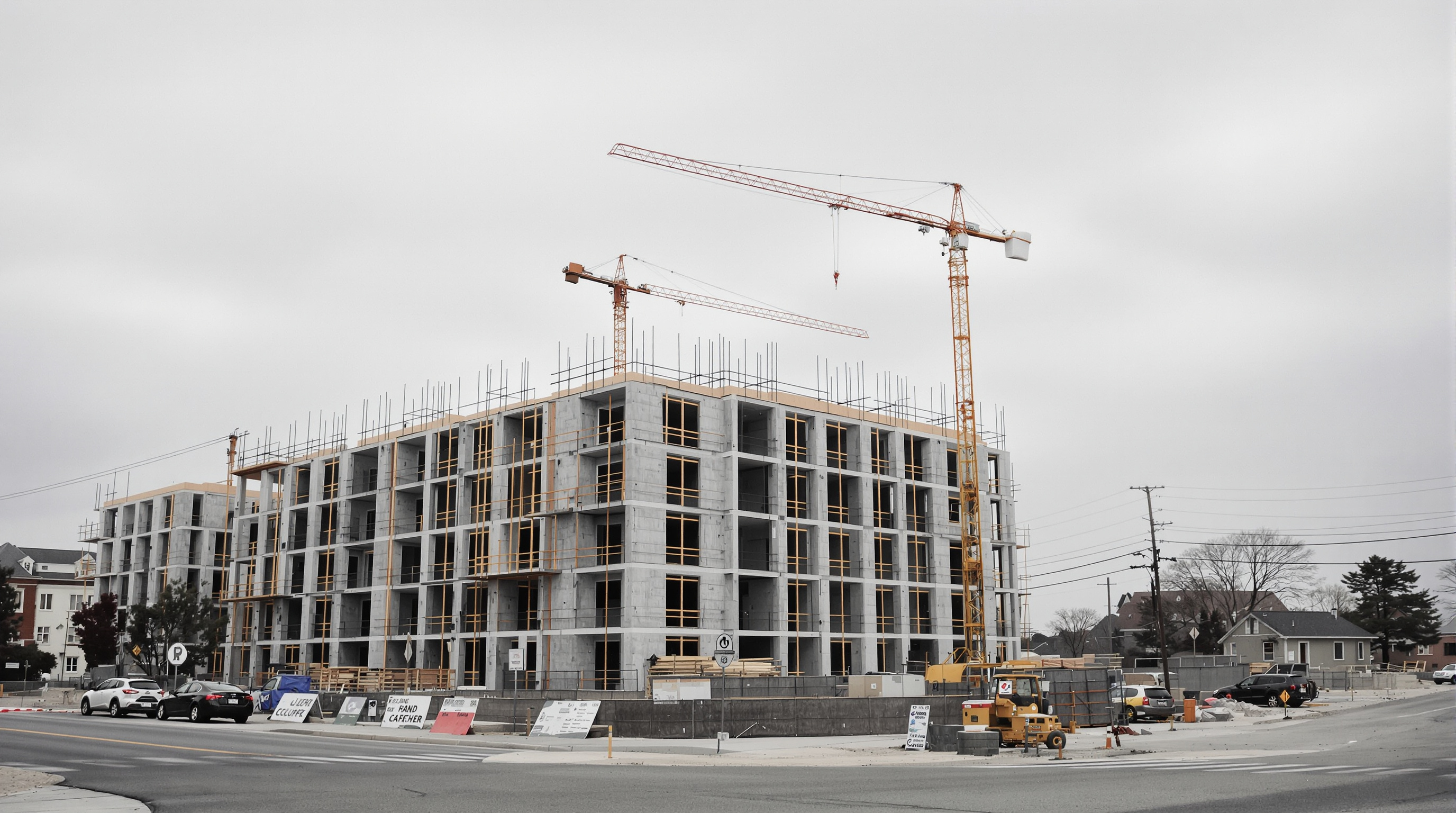 Obra de lançamento imobiliário em construção, refletindo a estabilidade de lançamentos e novidades setor de imóveis em 2026 com crescimento de vendas acelerando