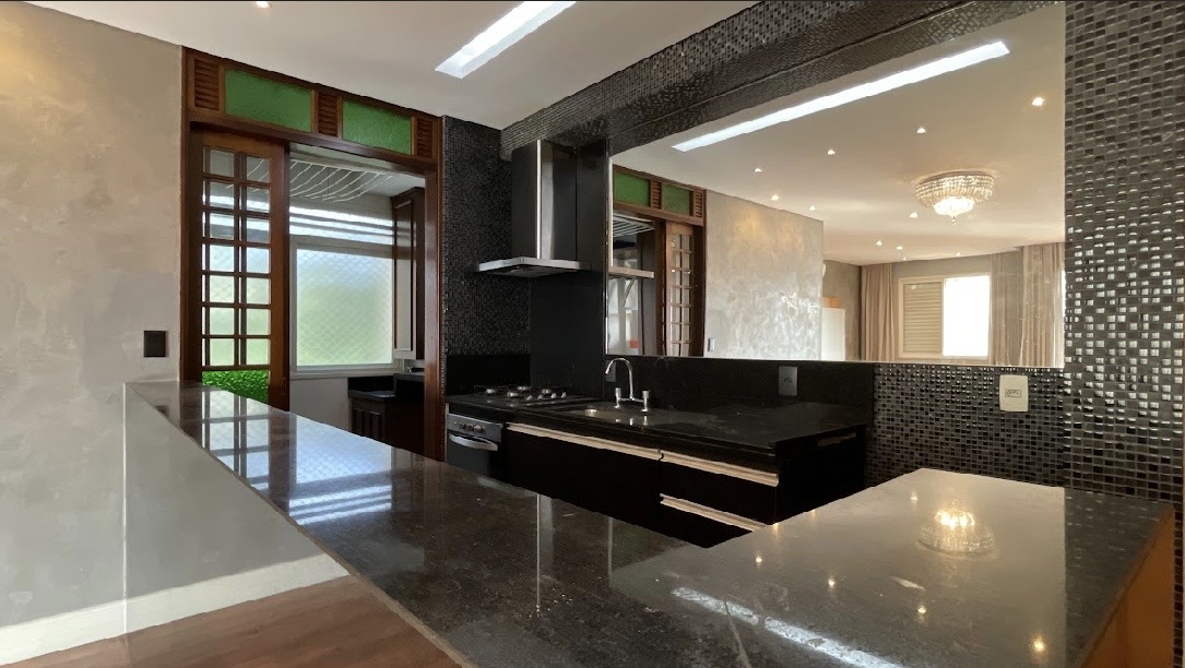Cozinha e área gourmet apartamento à venda em Jardins de Tambore , Alphaville, Santana de Parnaíba — 2 suítes, 100 m² — imagem 3 de 8