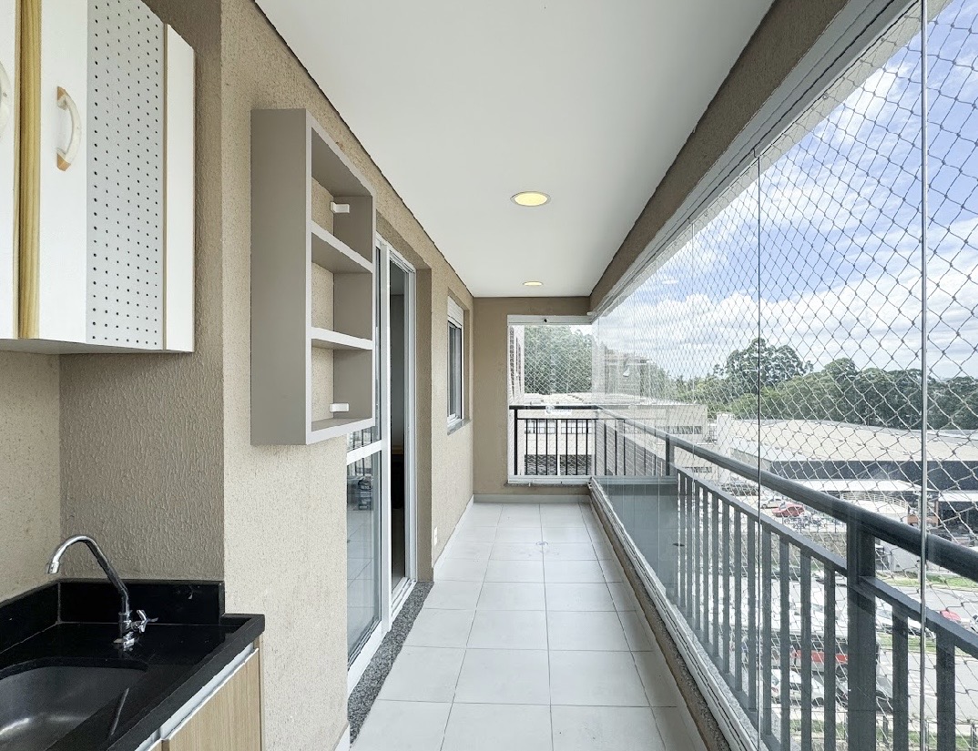 Sala de estar apartamento à venda em Bellini Alphaville, Alphaville, Barueri — 1 suíte, 109 m² — imagem 2 de 6