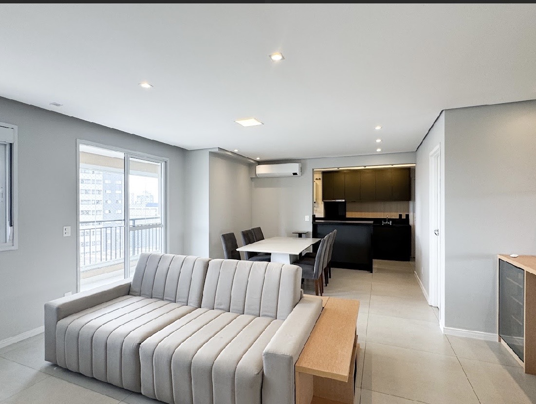Cozinha e área gourmet apartamento à venda em Bellini Alphaville, Alphaville, Barueri — 1 suíte, 109 m² — imagem 3 de 6