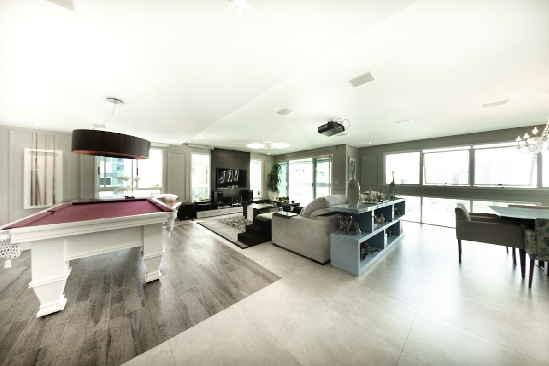 Sala de estar apartamento à venda em Edificio Vogue, Alphaville, Barueri — 3 suítes, 253 m² — imagem 2 de 5