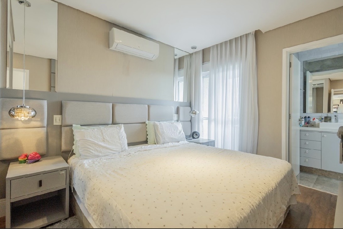 Suíte principal apartamento à venda em One Gramercy, Alphaville, Barueri — 2 suítes, 98 m² — imagem 4 de 4