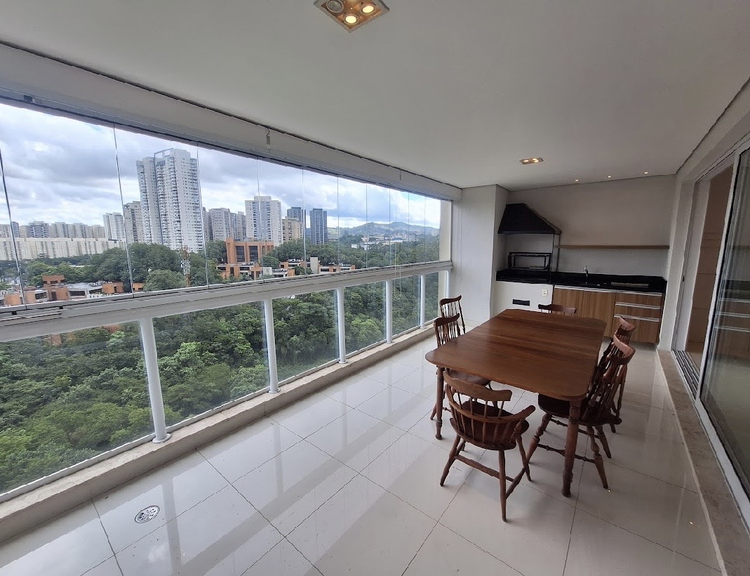 Suíte principal apartamento para alugar em Alphaville, Barueri — 3 suítes, 182 m² — imagem 4 de 12