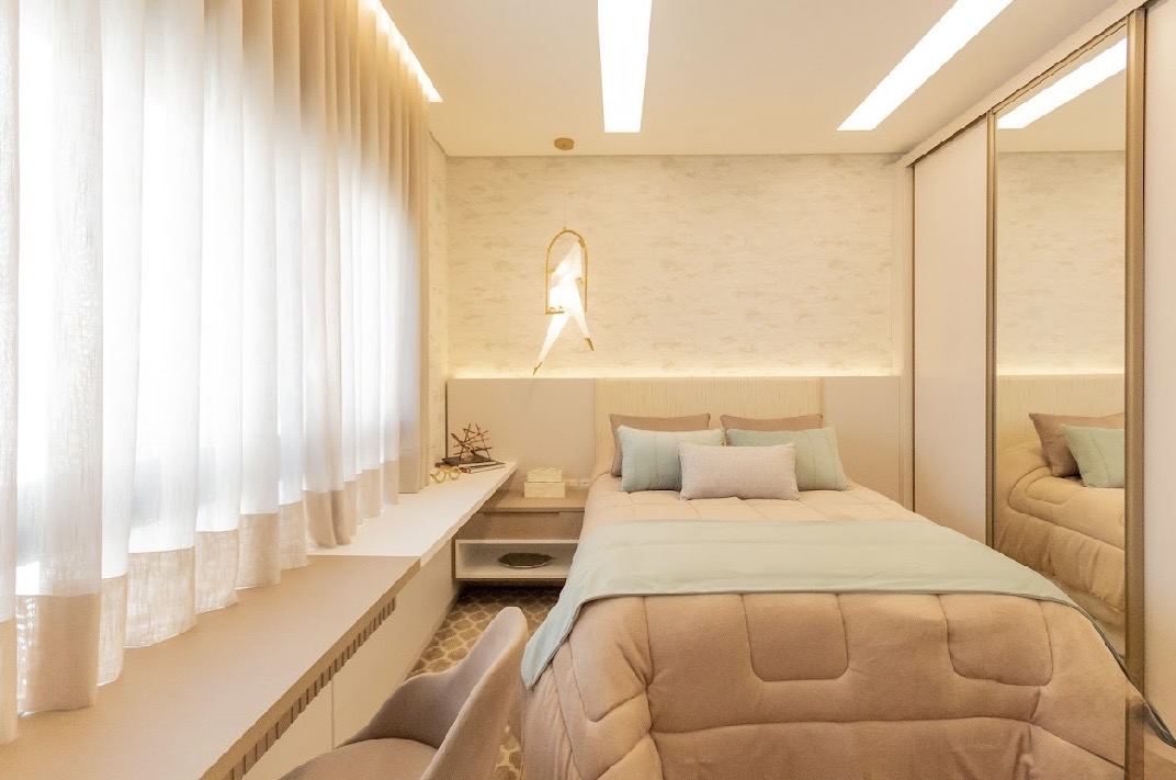 Suíte principal apartamento à venda ou para alugar em Canvas Alphaville, Alphaville, Barueri — 3 suítes, 283 m² — imagem 4 de 14