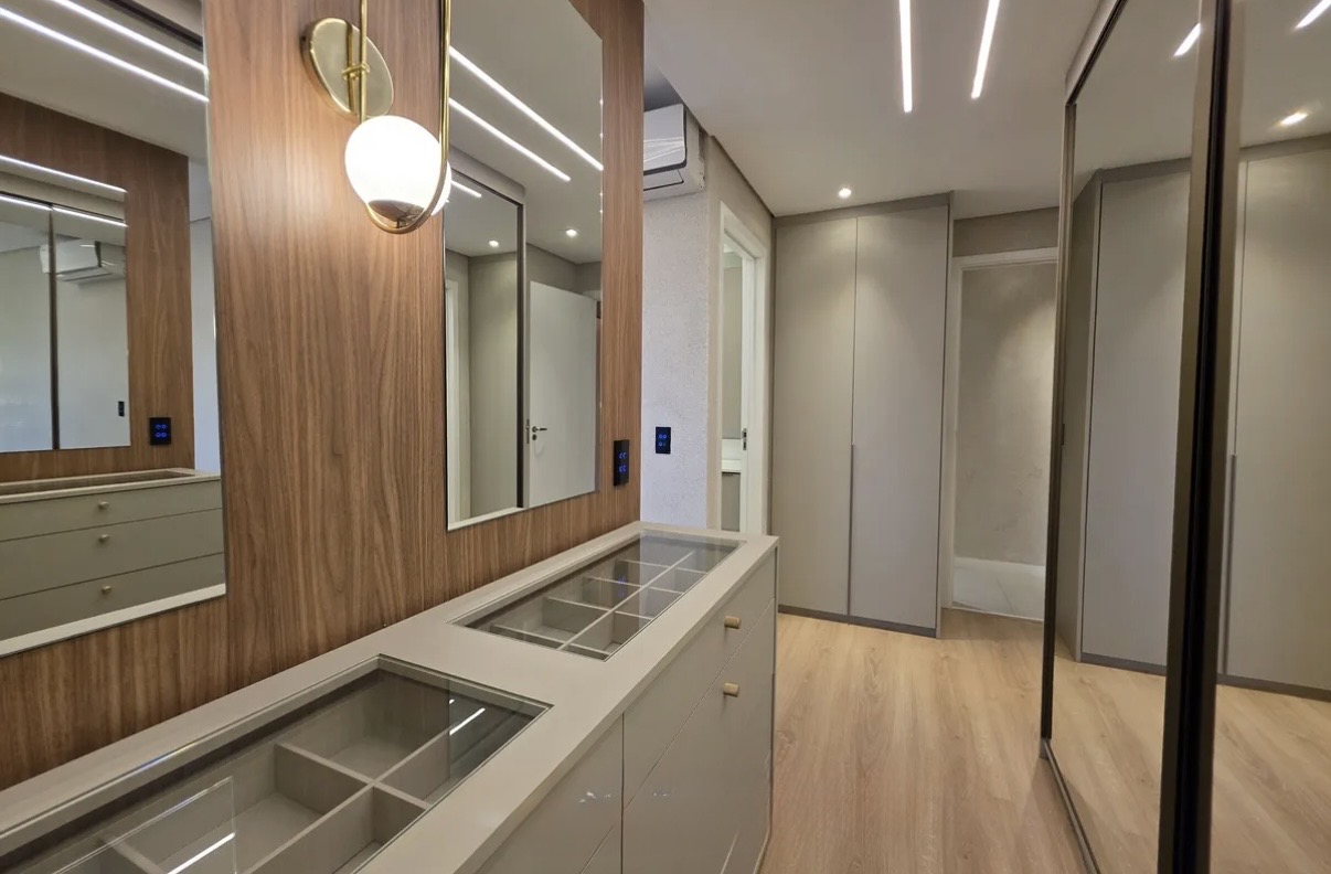 Área de convivência apartamento para alugar em Oka Mamore, Alphaville, Barueri — 2 suítes, 123 m² — imagem 6 de 8