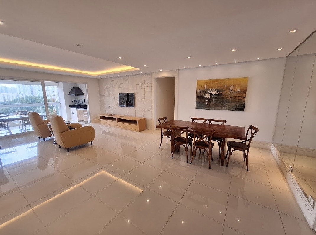 Sala de estar apartamento para alugar em Edificio Verone Alphaville, Alphaville, Barueri — 3 suítes, 182 m² — imagem 2 de 9