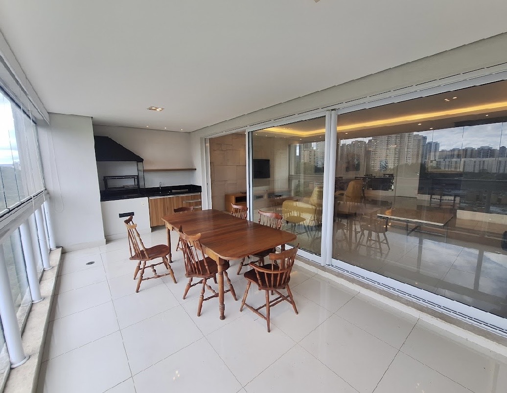 Cozinha e área gourmet apartamento para alugar em Edificio Verone Alphaville, Alphaville, Barueri — 3 suítes, 182 m² — imagem 3 de 9