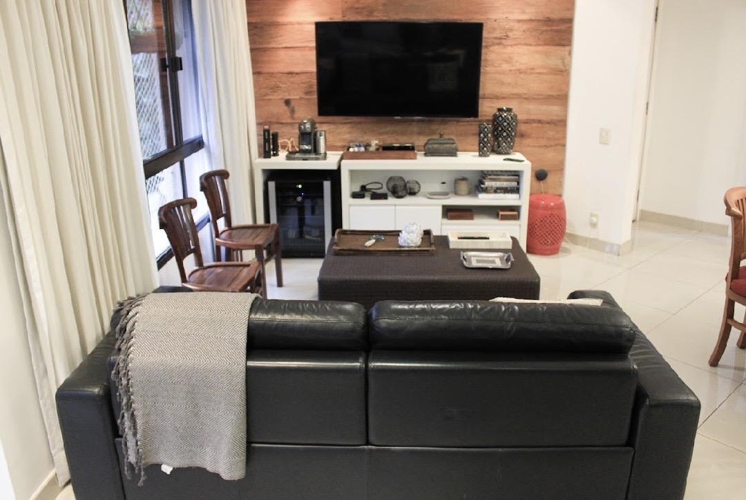 Cozinha e área gourmet apartamento para alugar em Condominio Edificio Alphama, Alphaville, Barueri — 1 suíte, 130 m² — imagem 3 de 13