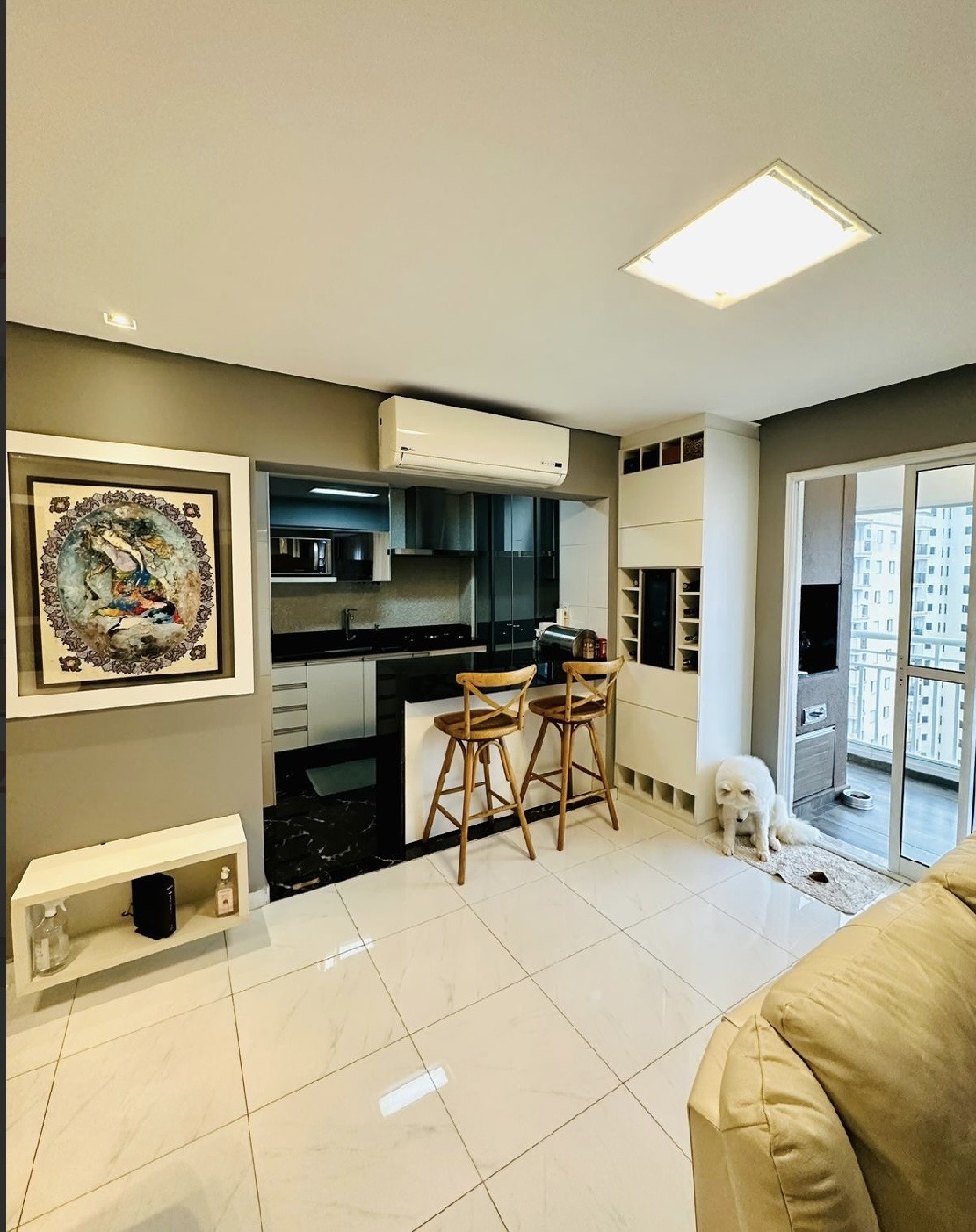 Área de convivência apartamento para alugar em Alpha Style, Alphaville, Barueri — 2 suítes, 87 m² — imagem 6 de 9