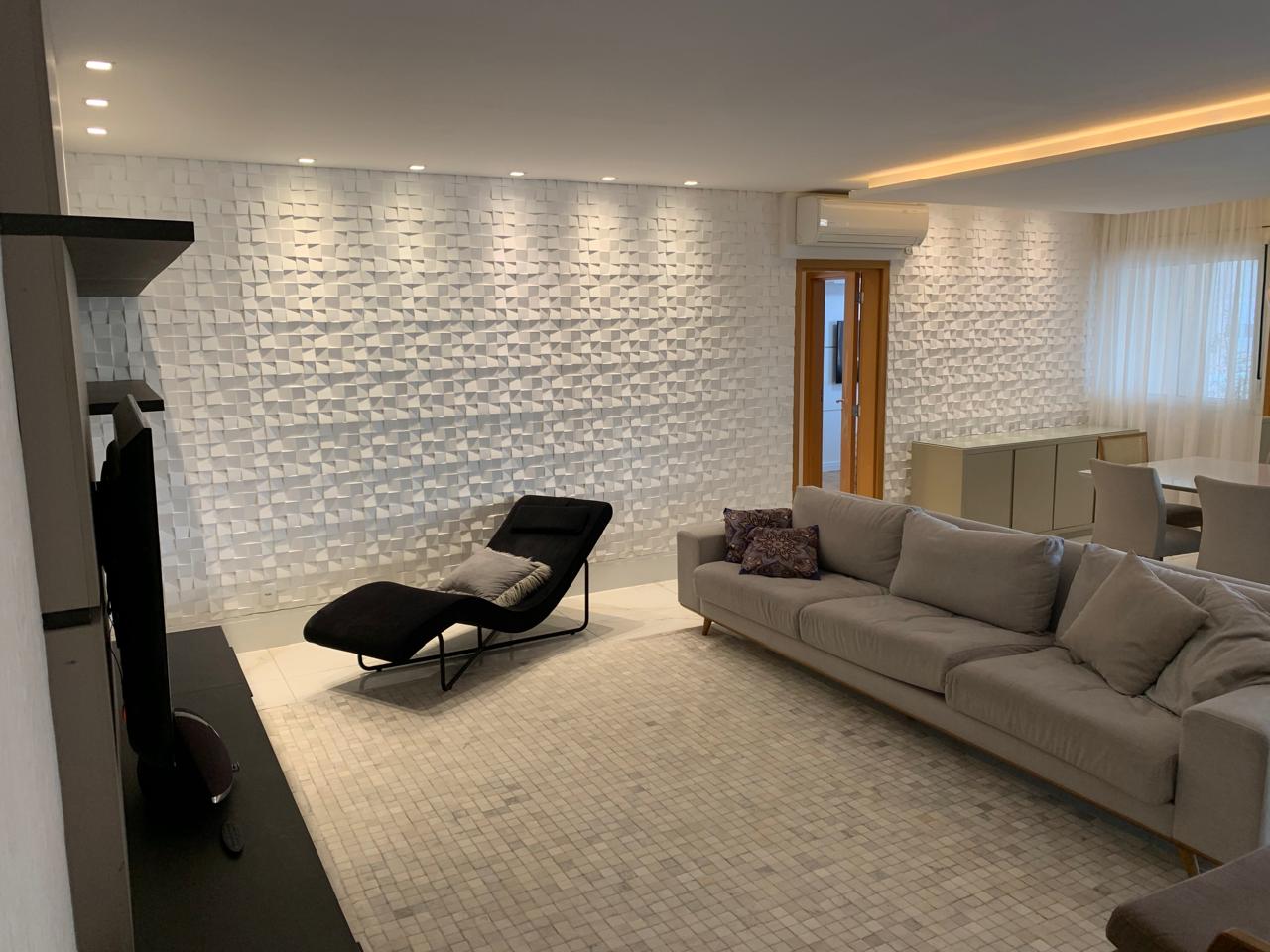 Suíte principal apartamento para alugar em Boulevard Tambore, Alphaville, Santana de Parnaíba — 3 suítes, 169 m² — imagem 4 de 27