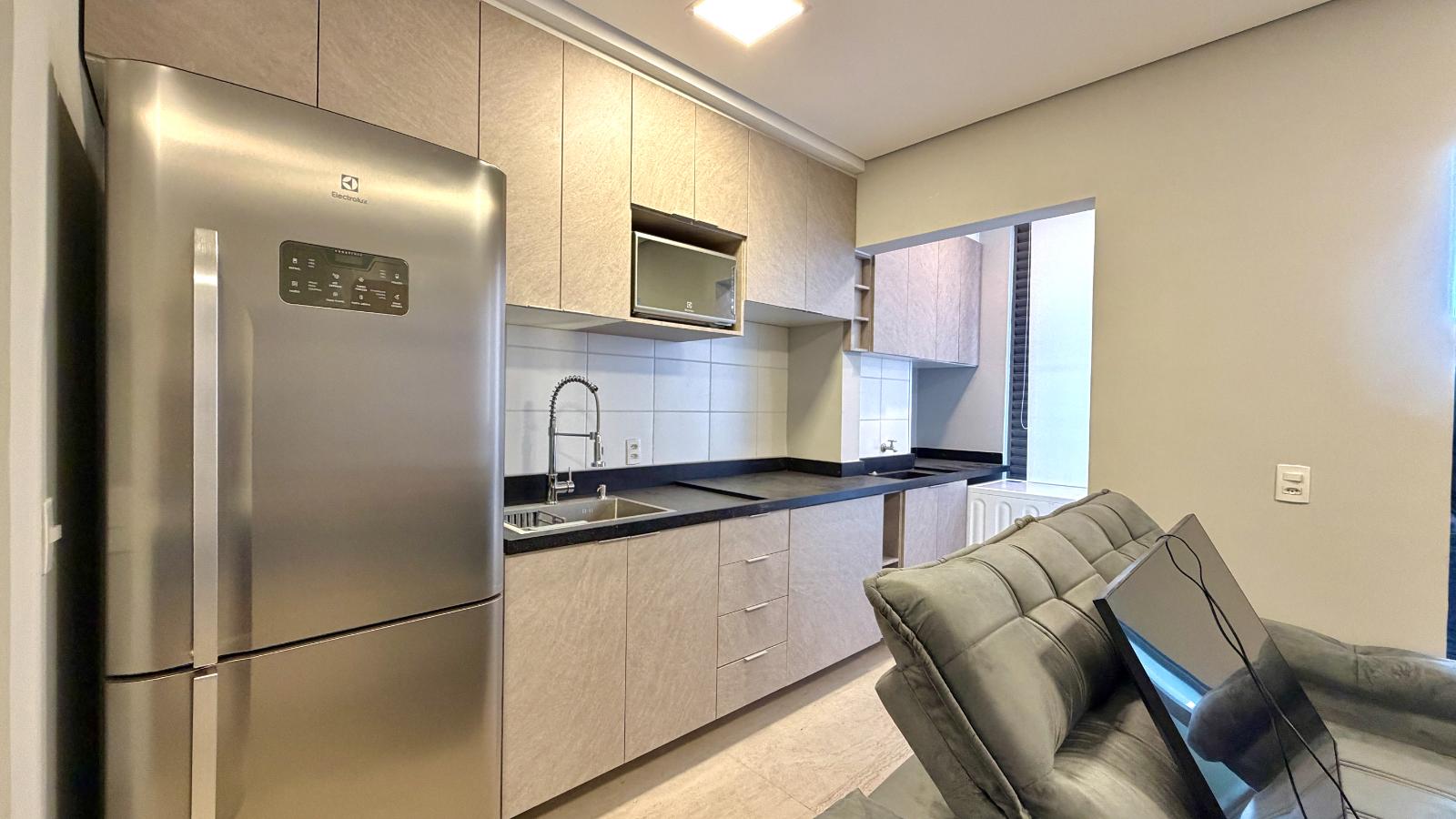 Suíte principal apartamento à venda em Edificio Ápice Parque, Alphaville, Barueri — 1 suíte, 55 m² — imagem 4 de 11