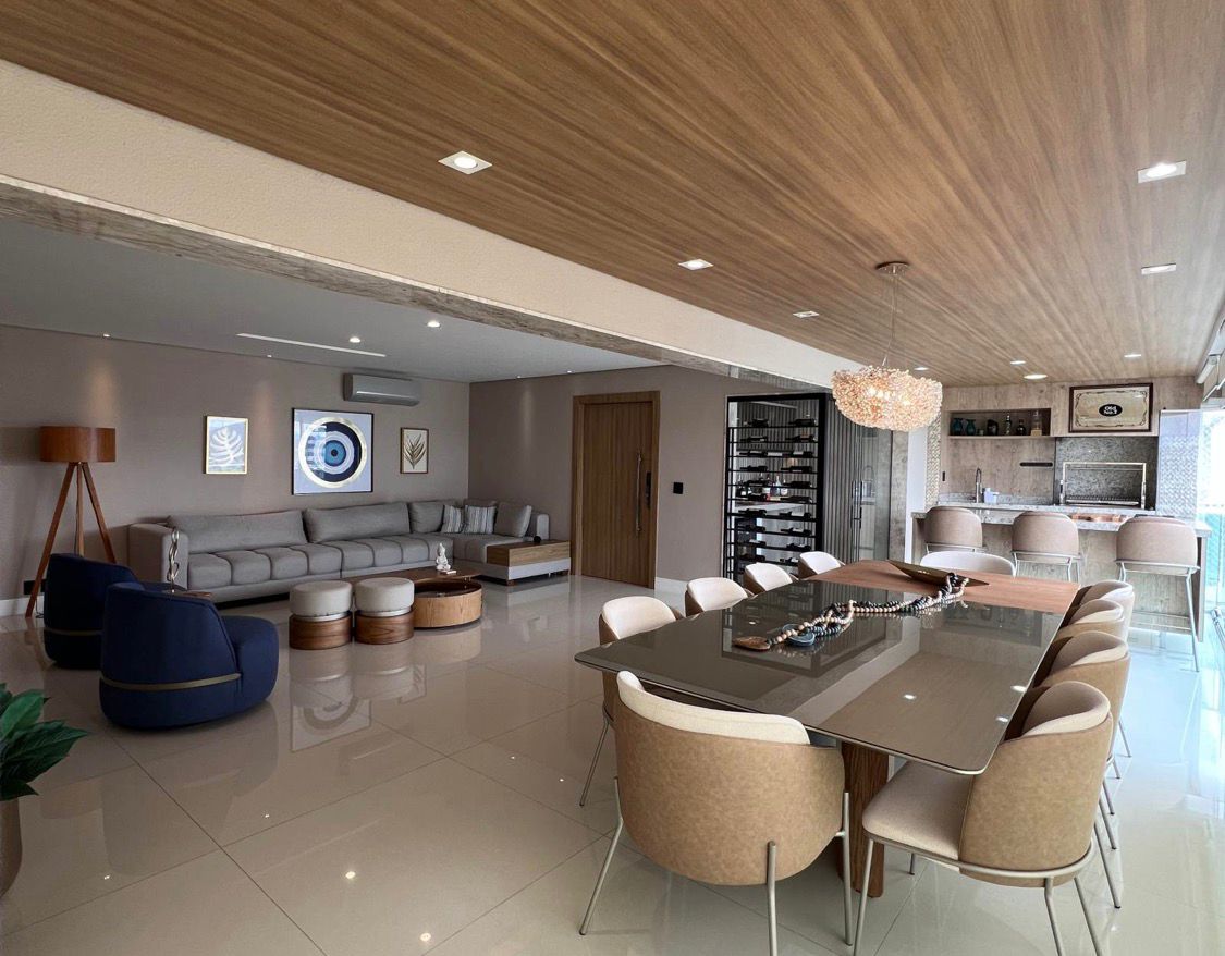 Sala de estar apartamento à venda em Essencia Alphaville, Alphaville, Barueri — 3 suítes, 212 m² — imagem 2 de 22