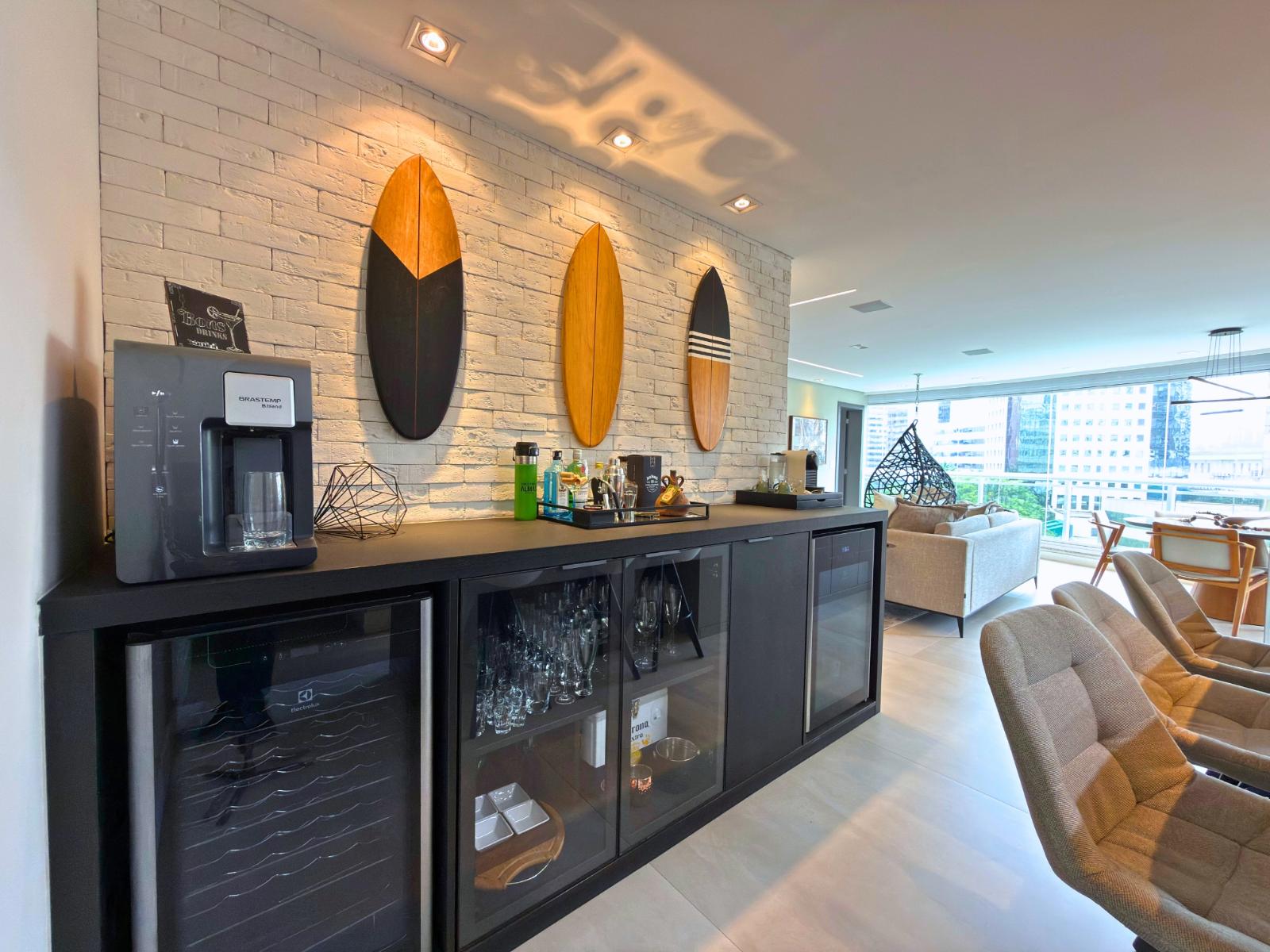 Cozinha e área gourmet apartamento à venda em Wave Alphaville, Alphaville, Barueri — 2 suítes, 88 m² — imagem 3 de 20