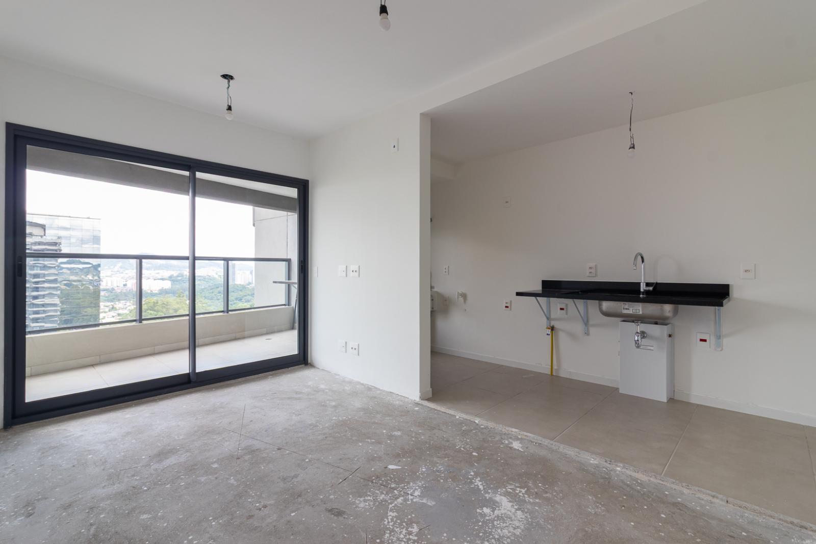 Área de convivência apartamento à venda em Oka Mamore, Alphaville, Barueri — 1 suíte, 75 m² — imagem 6 de 32