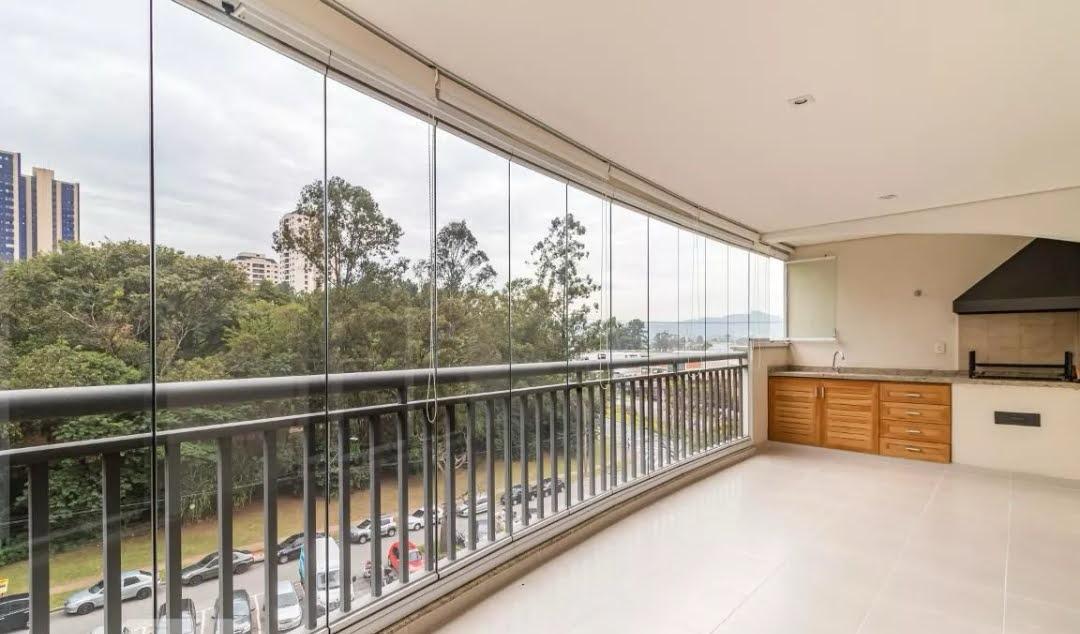 Suíte principal apartamento à venda em Edificio mont blanc, Alphaville, Barueri — 3 suítes, 165 m² — imagem 4 de 20