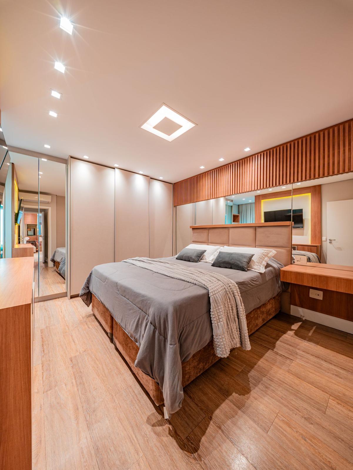 Suíte principal apartamento à venda em Present Alphaville, Alphaville, Barueri — 2 suítes, 85 m² — imagem 4 de 18
