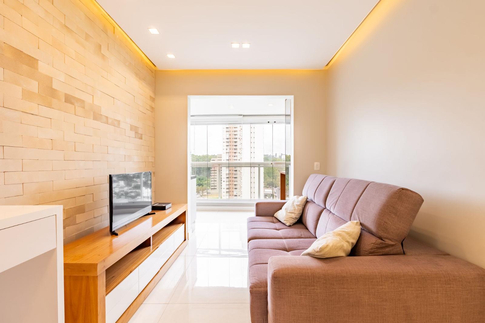 Cozinha e área gourmet apartamento à venda em Glass Alphaville, Alphaville, Barueri — 1 suíte, 66 m² — imagem 3 de 18