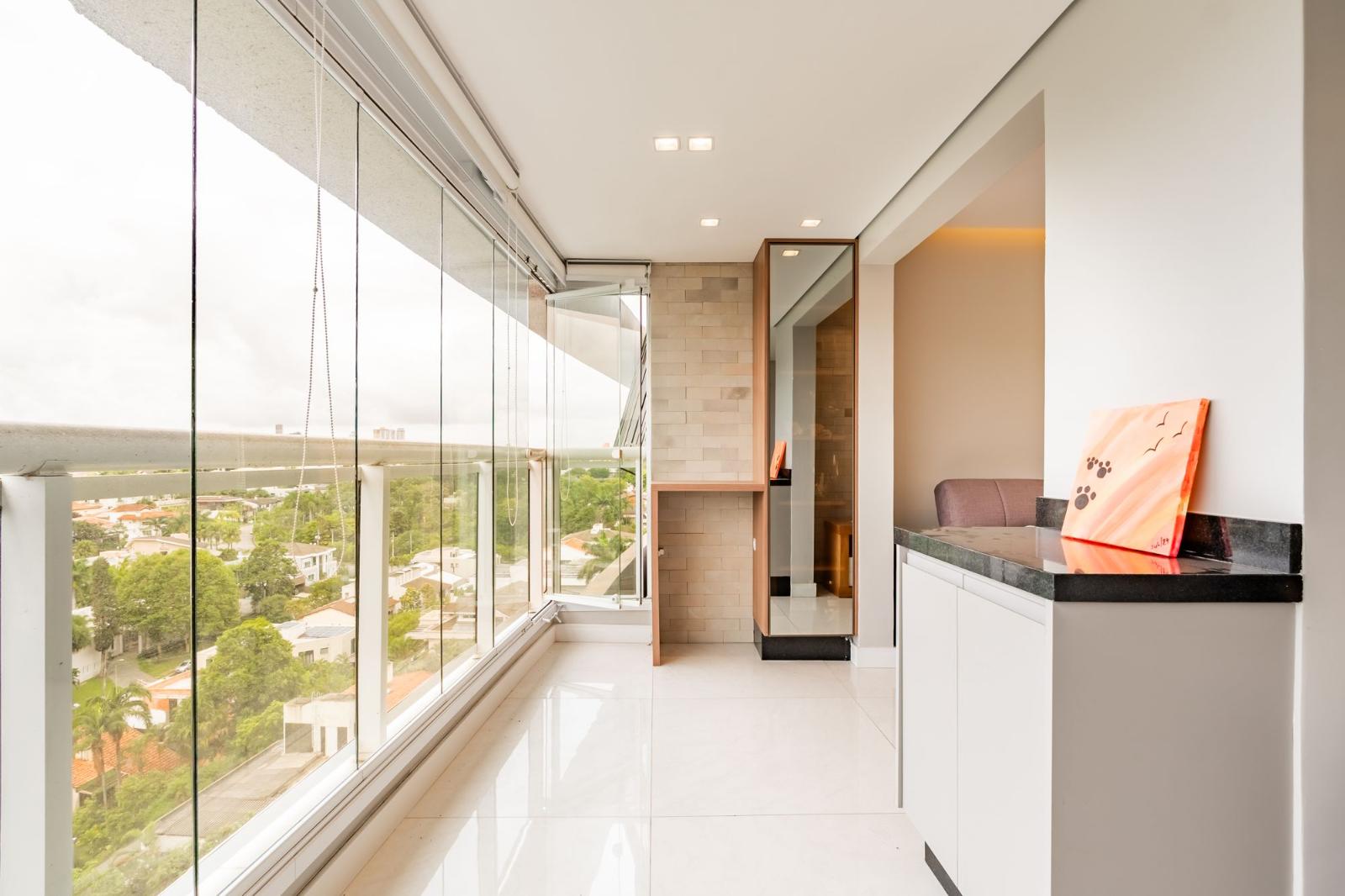 Área de convivência apartamento à venda em Glass Alphaville, Alphaville, Barueri — 1 suíte, 66 m² — imagem 6 de 18