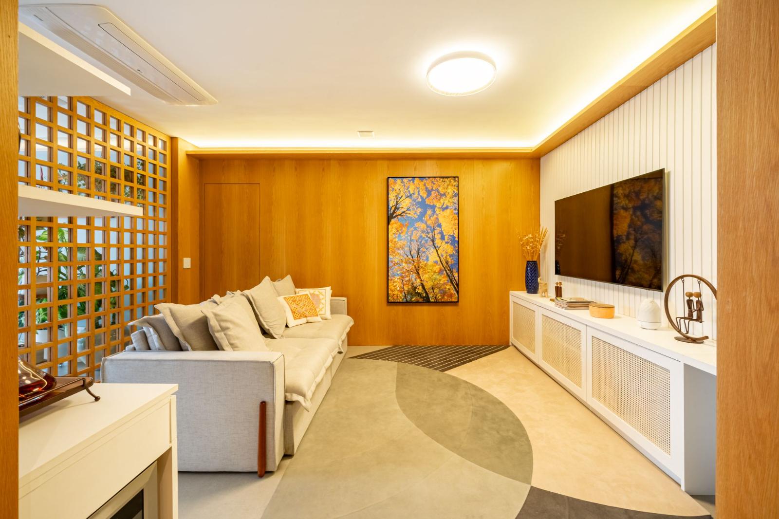 Sala de estar apartamento à venda em Present Alphaville, Alphaville, Barueri — 3 suítes, 112 m² — imagem 2 de 18