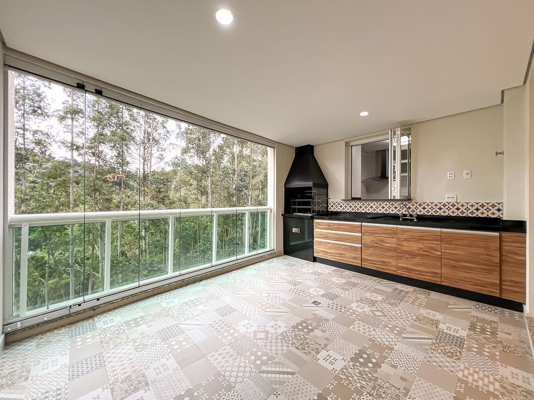 Cozinha e área gourmet apartamento à venda em Premium Tambore, Tamboré, Santana de Parnaíba — 3 suítes, 156 m² — imagem 3 de 18