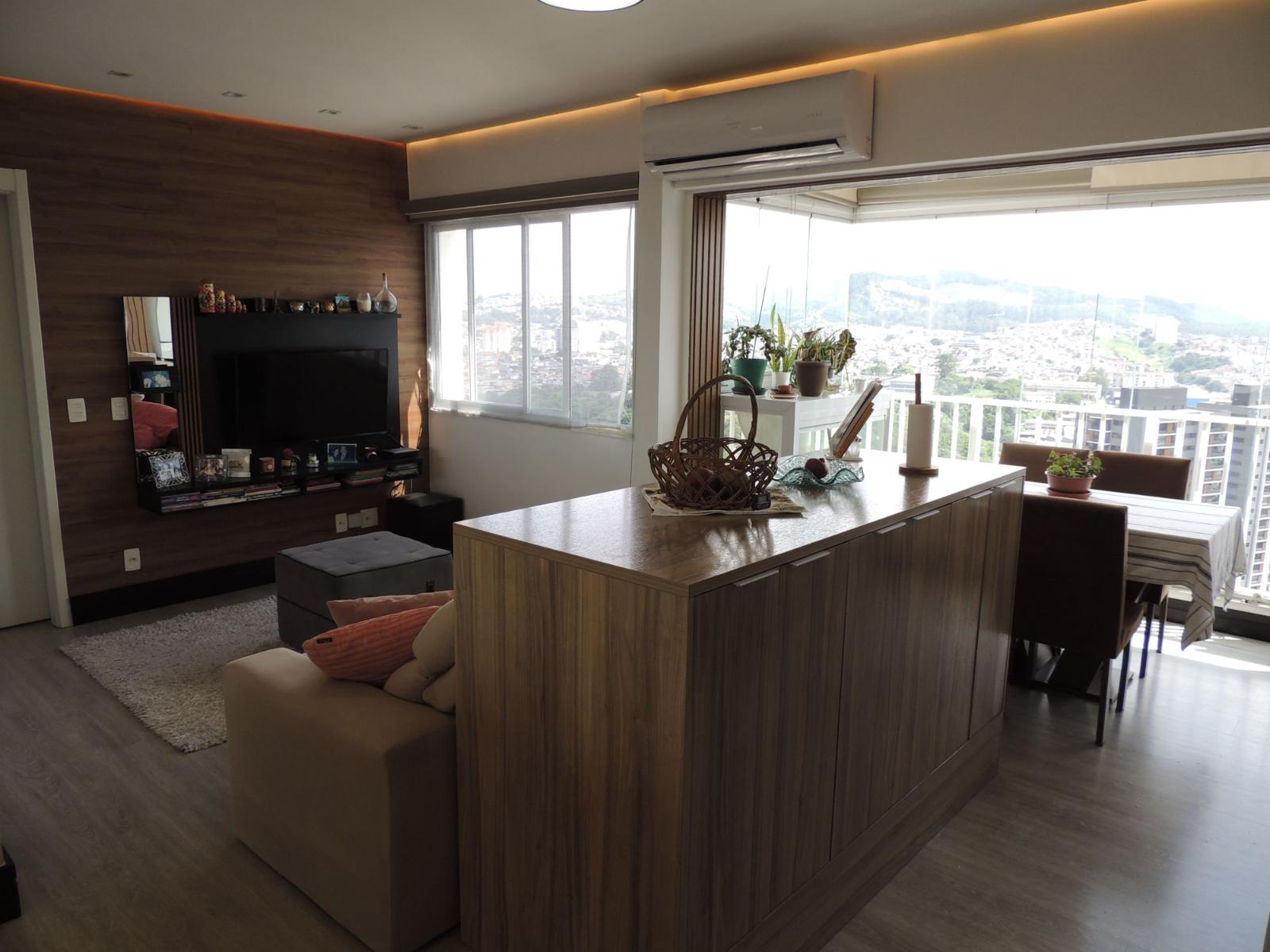 Cozinha e área gourmet apartamento para alugar em Condominio Acqua Park Alphaville, Alphaville, Barueri — imagem 3 de 18