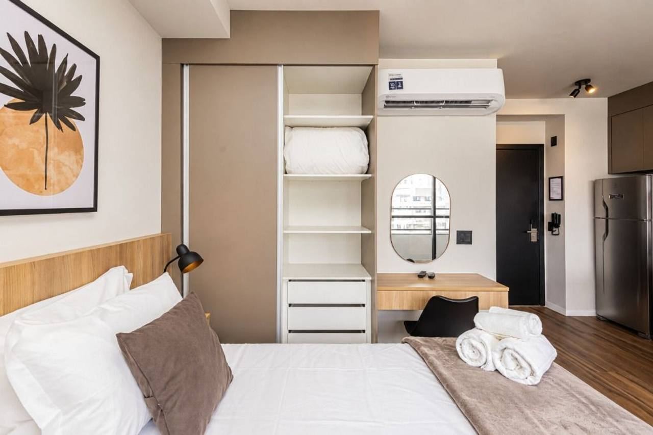Área de convivência apartamento à venda em Sky Design, Alphaville, Barueri — 1 suíte, 33 m² — imagem 6 de 20