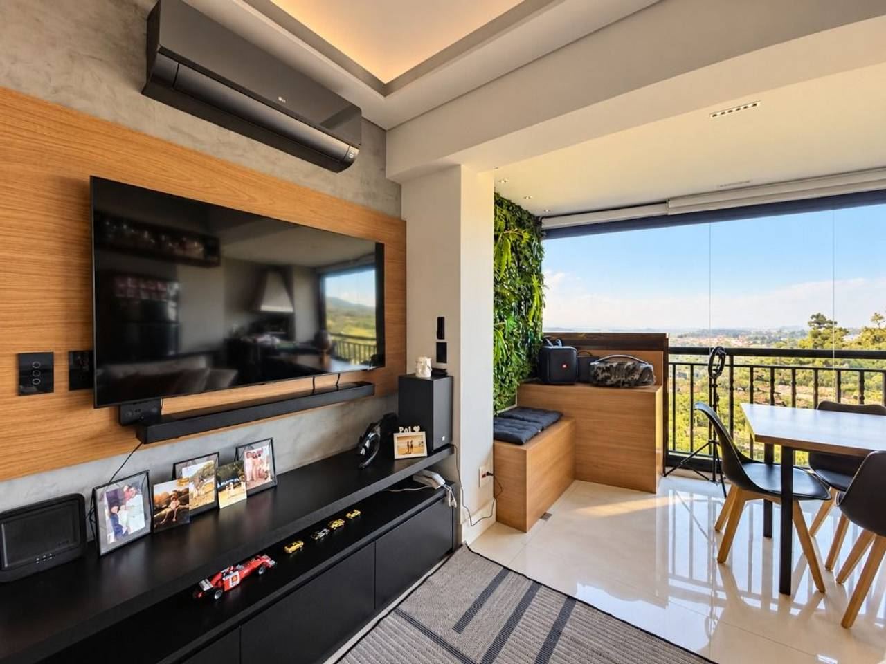 Cozinha e área gourmet apartamento à venda em Bellagio Ecopark Alphaville, Green Valley, Barueri — 2 suítes, 74 m² — imagem 3 de 20