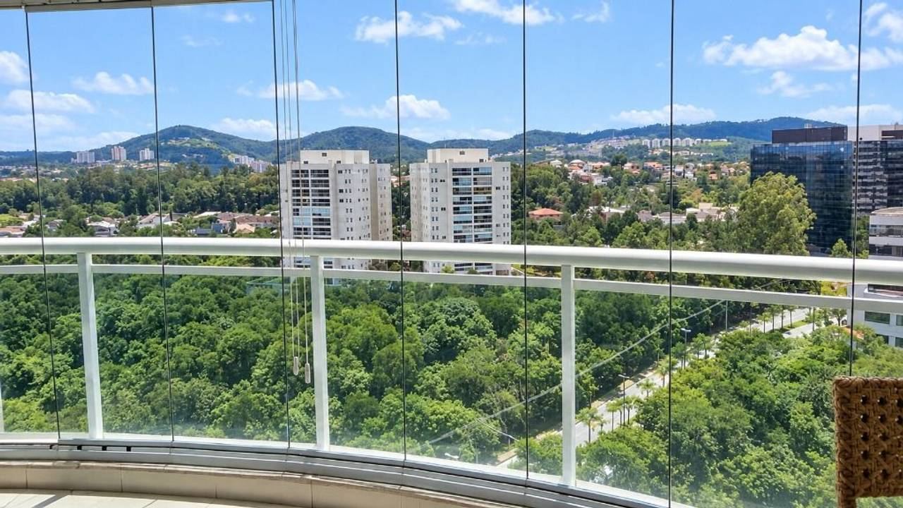 Sala de estar apartamento à venda em Condominio Madison Park, Alphaville, Barueri — 4 suítes, 260 m² — imagem 2 de 20