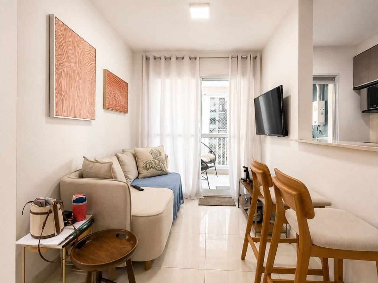 Suíte principal apartamento à venda em Condominio Acqua Park Alphaville, Barueri — 1 suíte, 49 m² — imagem 4 de 20