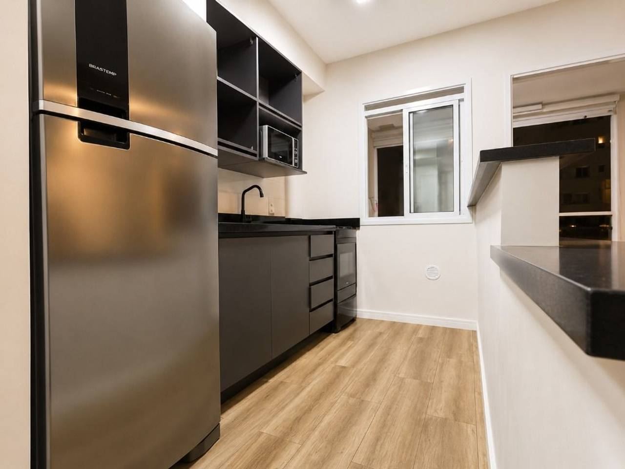 Fachada apartamento à venda em Condominio Acqua Park Alphaville, Barueri — 1 suíte, 54 m² — imagem 1 de 20