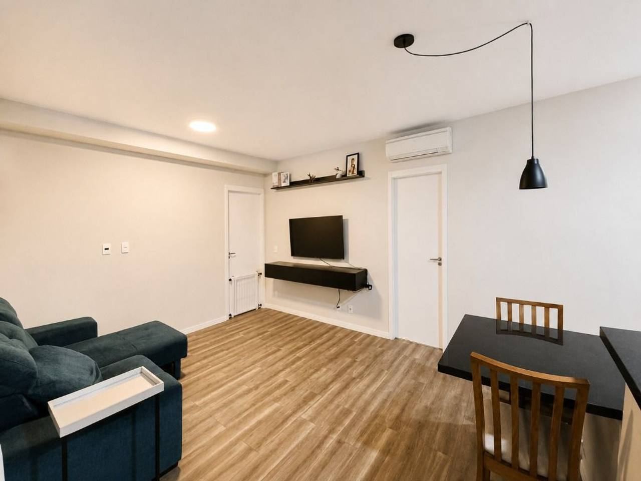 Suíte principal apartamento à venda em Condominio Acqua Park Alphaville, Barueri — 1 suíte, 54 m² — imagem 4 de 20