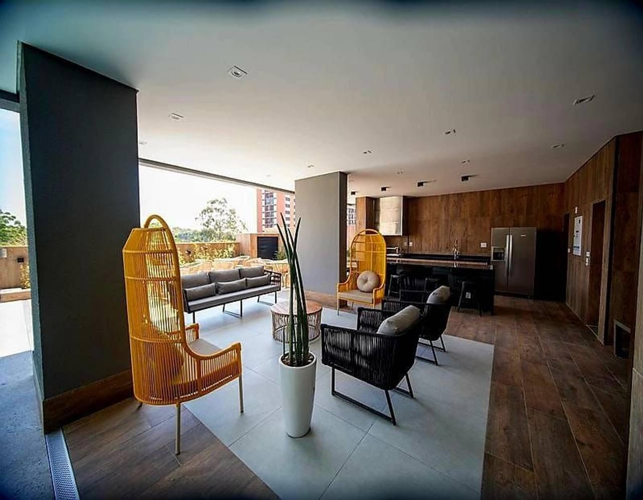 Área de convivência apartamento à venda em Aruana, Barueri — 3 suítes, 87 m² — imagem 6 de 9