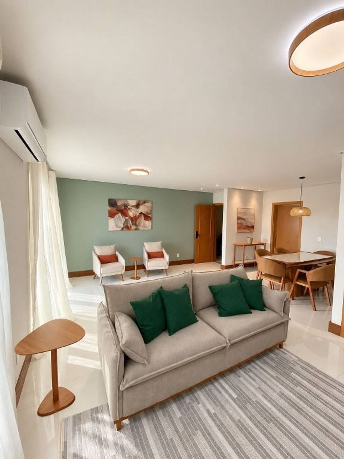 Cozinha e área gourmet apartamento à venda em Resort Tambore, Tamboré, Santana de Parnaíba — 1 suíte, 113 m² — imagem 3 de 9