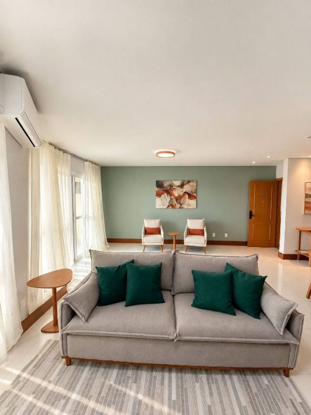 Suíte principal apartamento à venda em Resort Tambore, Tamboré, Santana de Parnaíba — 1 suíte, 113 m² — imagem 4 de 9