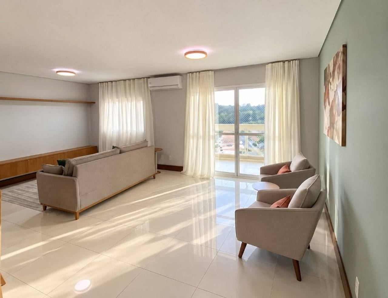 Área de convivência apartamento à venda em Resort Tambore, Tamboré, Santana de Parnaíba — 1 suíte, 113 m² — imagem 6 de 9