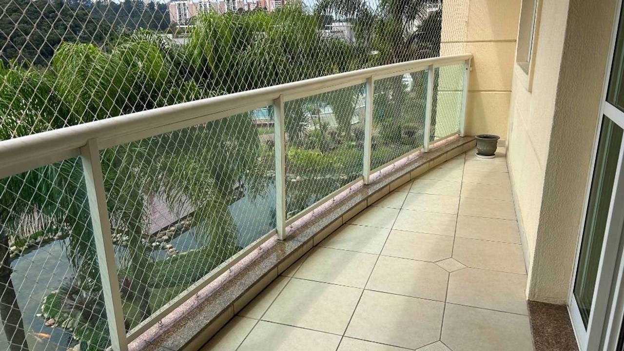 Sala de estar apartamento à venda em Resort Tambore, Tamboré, Santana de Parnaíba — 2 suítes, 113 m² — imagem 2 de 20