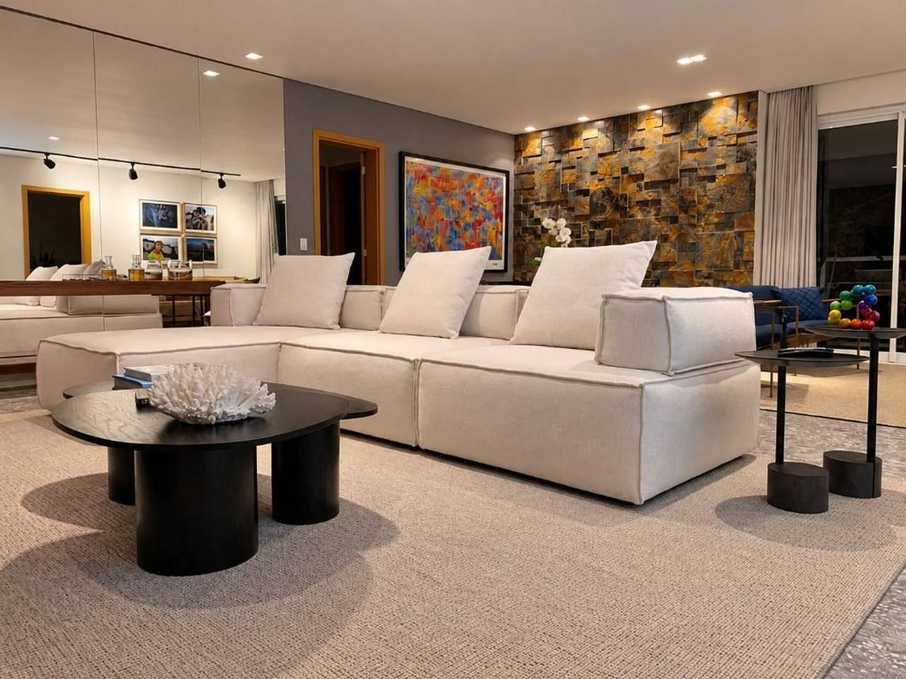 Suíte principal apartamento à venda em Boulevard Tambore, Santana de Parnaíba — 3 dormitórios, 175 m² — imagem 4 de 17