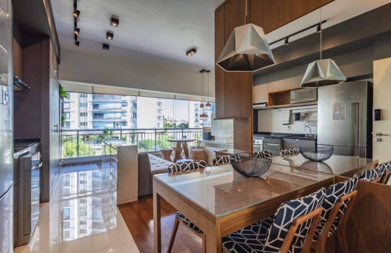 Área de convivência apartamento à venda em Trix Tambore Housing, Tamboré, Santana de Parnaíba — 1 suíte, 50 m² — imagem 6 de 20
