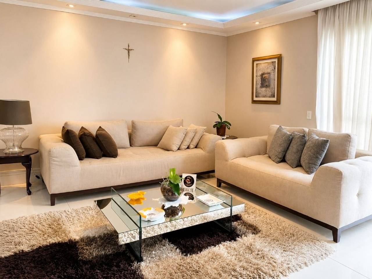 Sala de estar apartamento à venda em Eredita, Santana de Parnaíba — 3 suítes, 202 m² — imagem 2 de 20