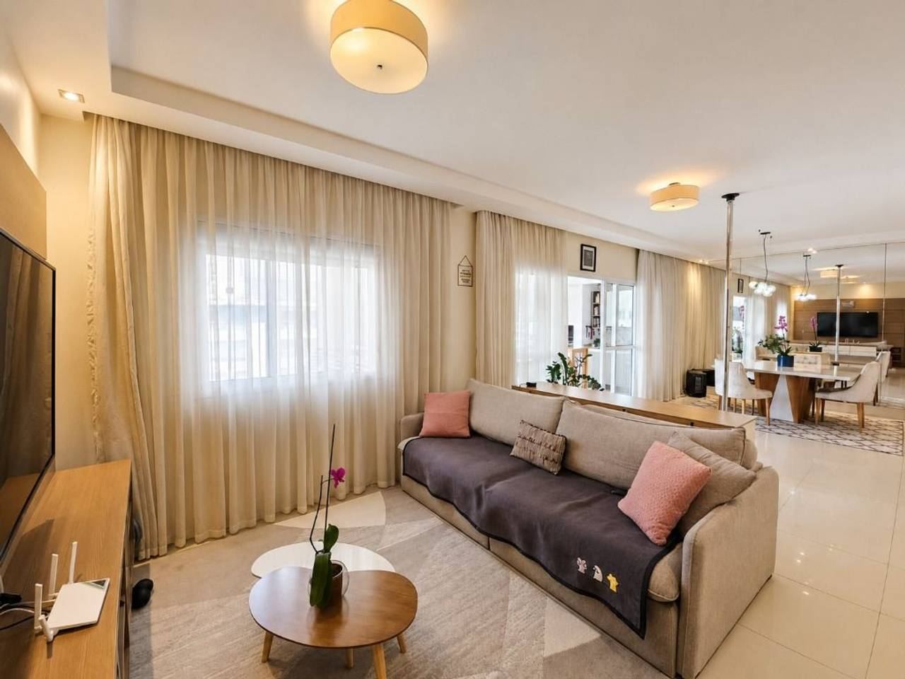 Área de convivência apartamento à venda em Ghaia Tambore, Santana de Parnaíba — 1 suíte, 132 m² — imagem 6 de 20
