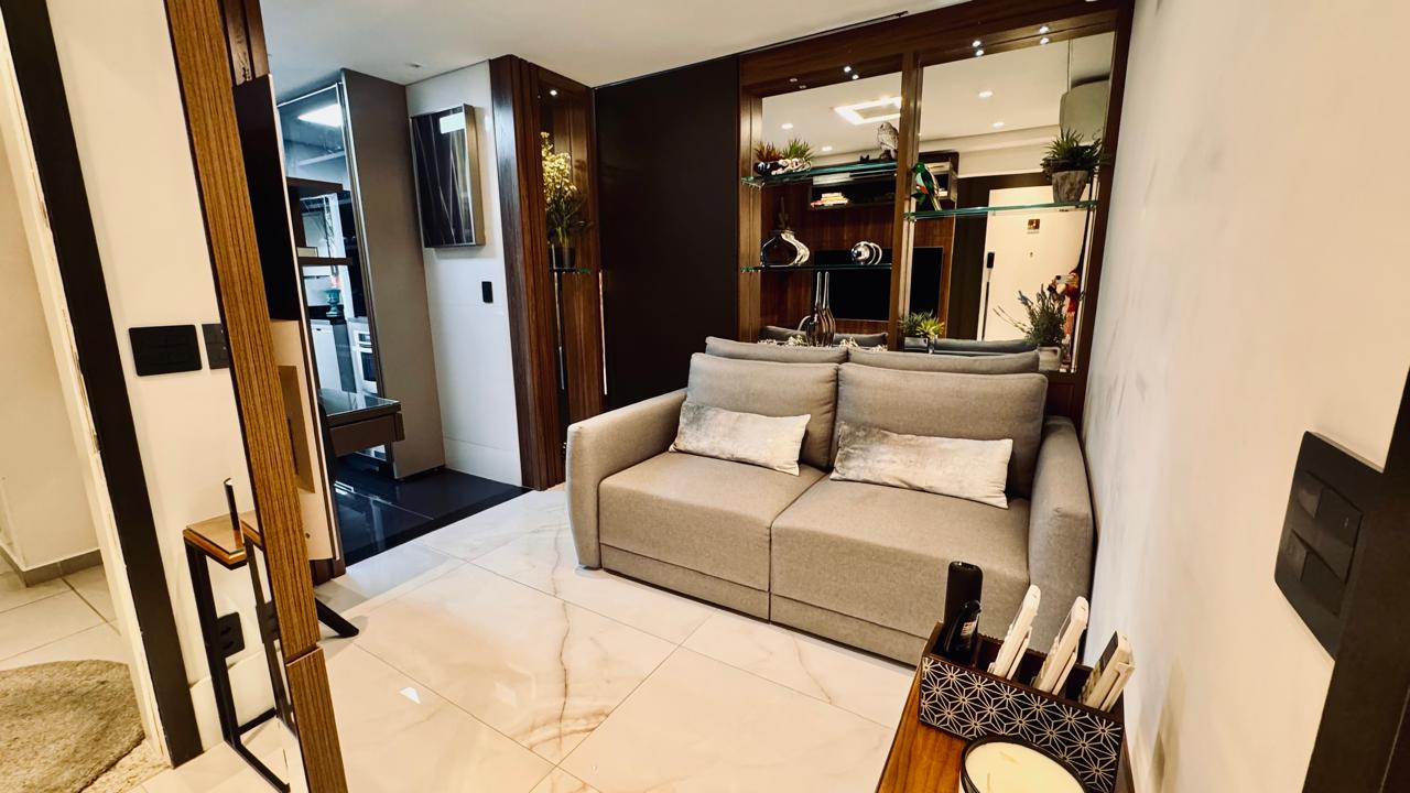 Cozinha e área gourmet apartamento à venda em Choice Alphaville, Alphaville, Barueri — 1 suíte, 43 m² — imagem 3 de 24