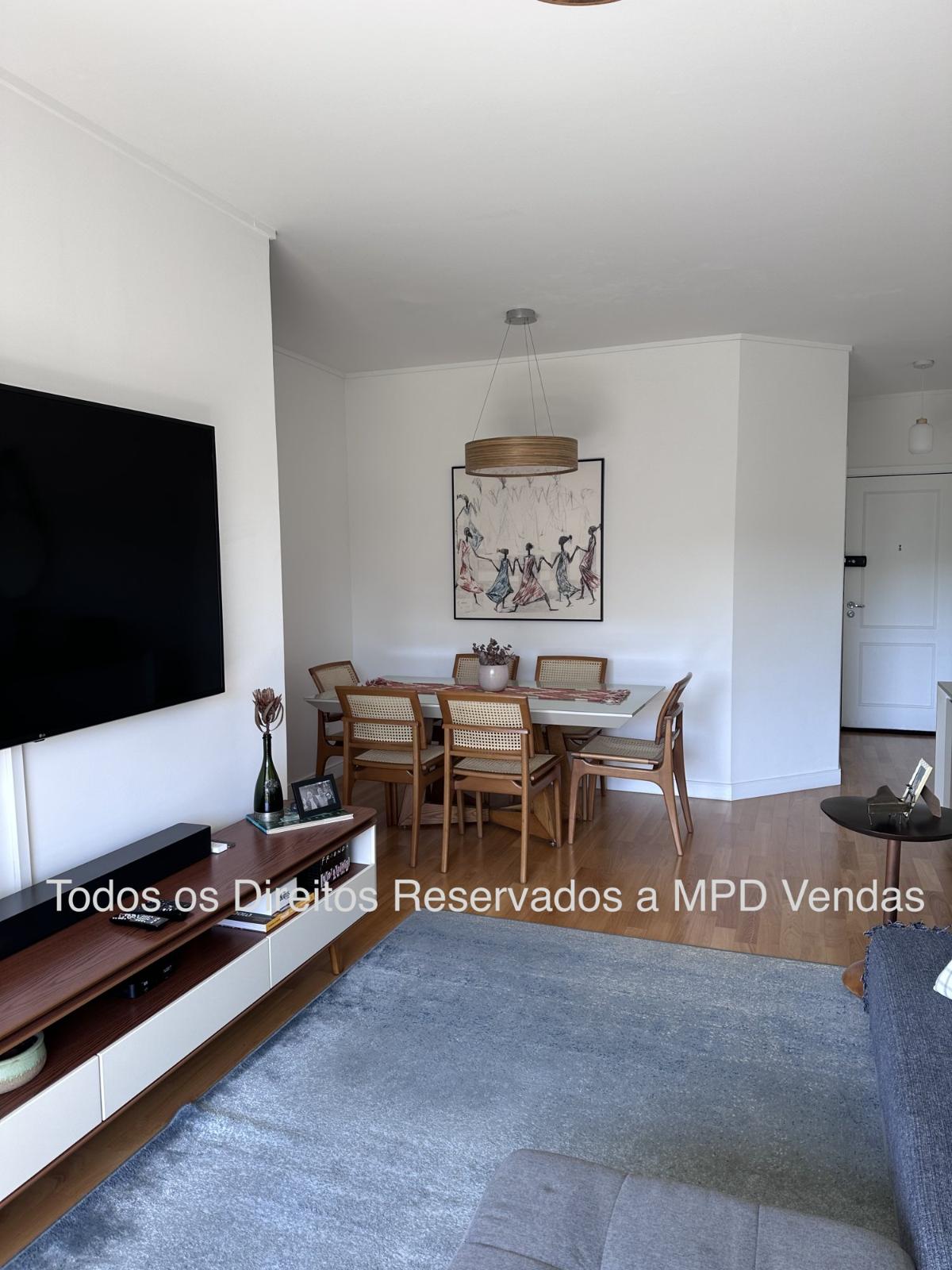 Sala de estar apartamento à venda em Alphaville, Santana de Parnaíba — 1 suíte, 101 m² — imagem 2 de 30