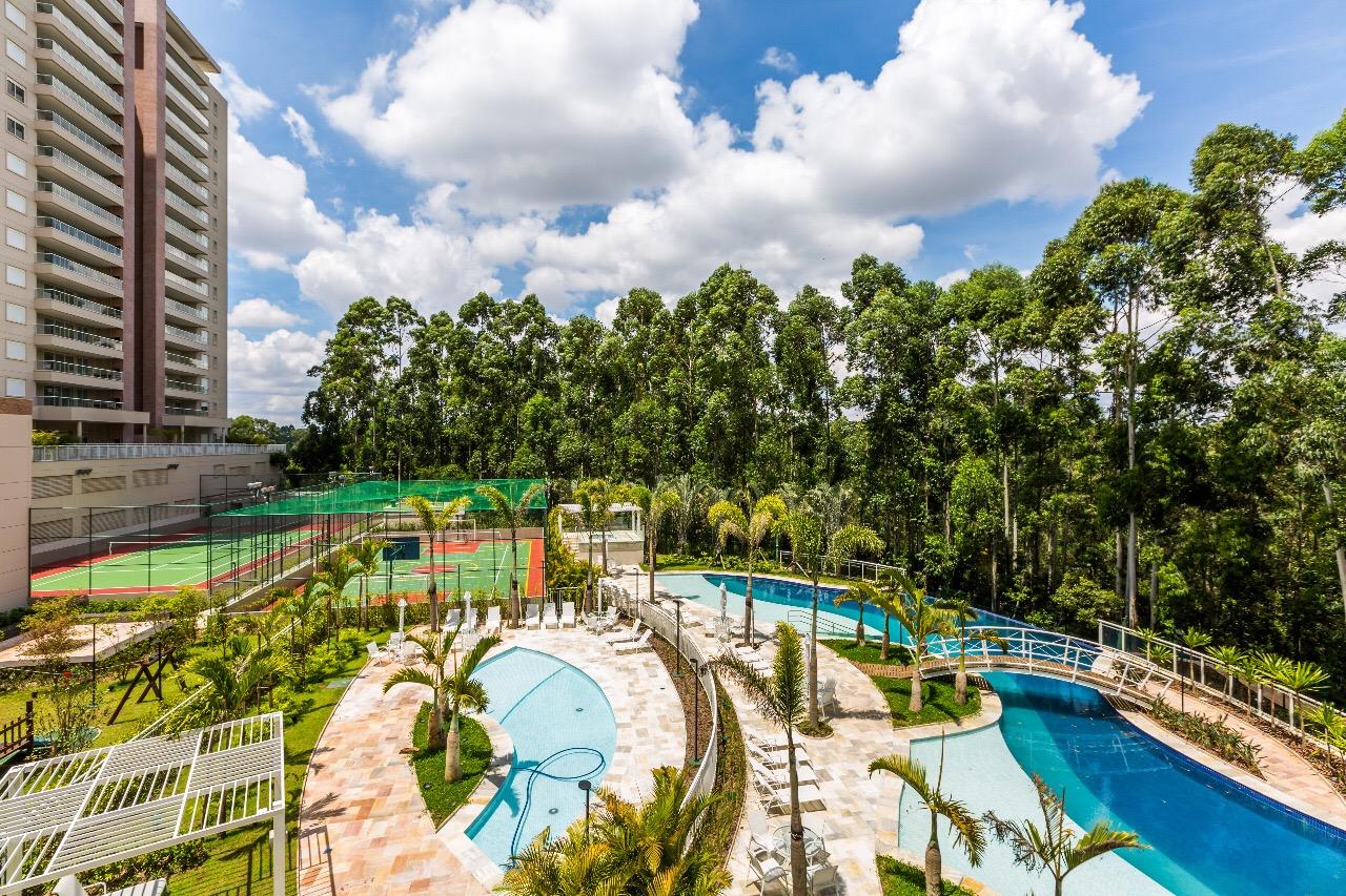 Piscina e área externa apartamento à venda em Boulevard Tambore, Alphaville, Santana de Parnaíba — 3 suítes, 140 m² — imagem 5 de 25