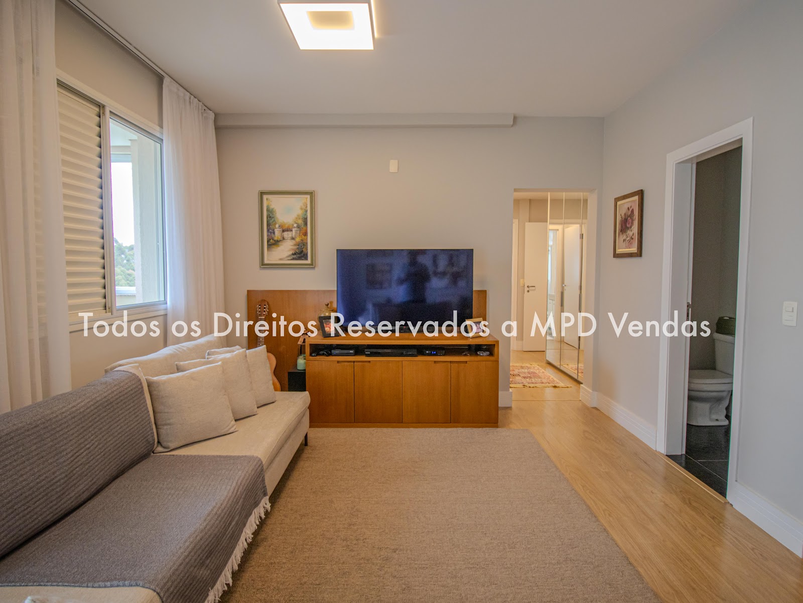 Suíte principal apartamento à venda em Jardins de Tambore , Alphaville, Santana de Parnaíba — 1 suíte, 122 m² — imagem 4 de 19
