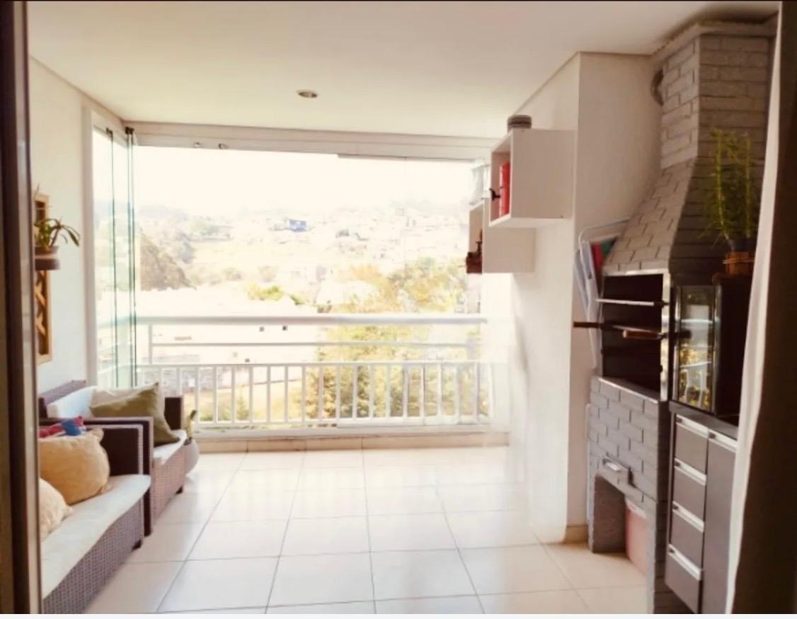 Sala de estar apartamento à venda em Paisagem Tambore , Alphaville, Santana de Parnaíba — 1 suíte, 123 m² — imagem 2 de 11