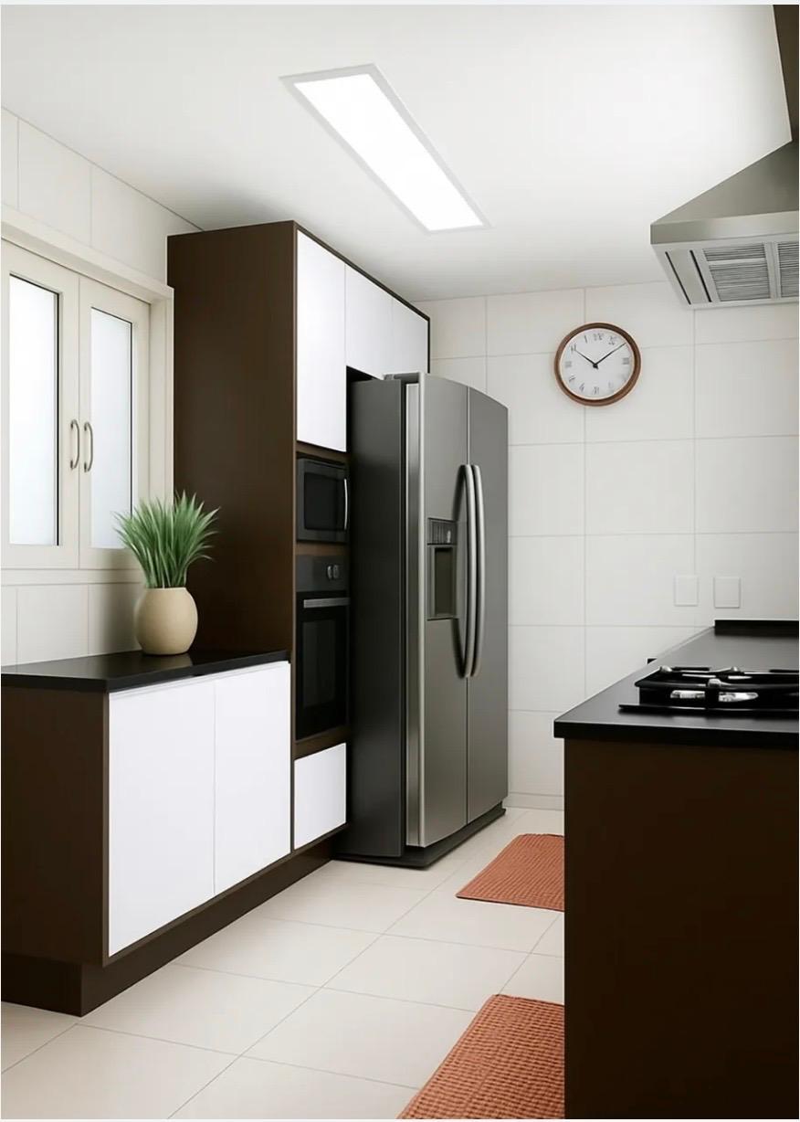 Cozinha e área gourmet apartamento à venda em Paisagem Tambore , Alphaville, Santana de Parnaíba — 1 suíte, 123 m² — imagem 3 de 11