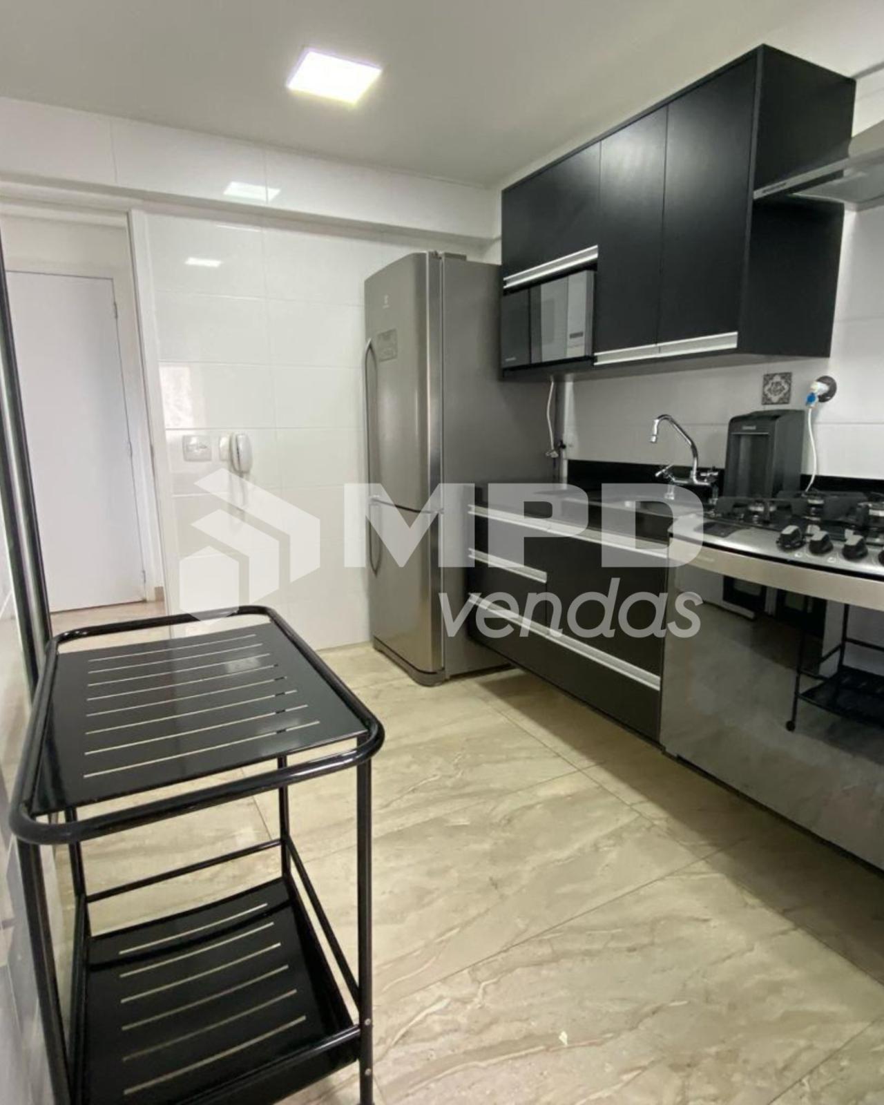 Cozinha e área gourmet apartamento à venda em Wi House, Alphaville, Barueri — 2 suítes, 78 m² — imagem 3 de 10
