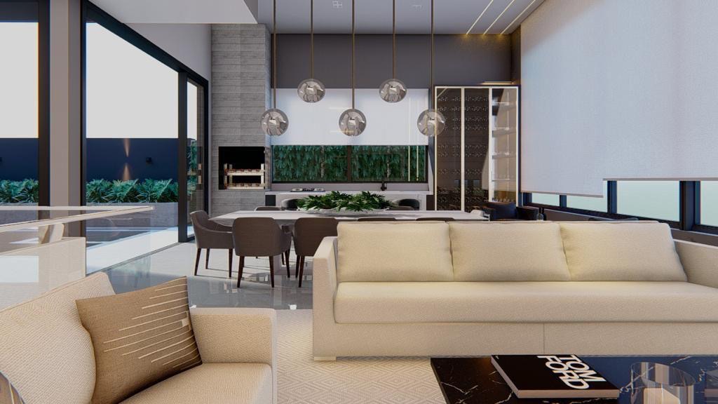 Sala de estar casa à venda em Genesis 2, Alphaville, Santana de Parnaíba — 5 suítes — imagem 2 de 5