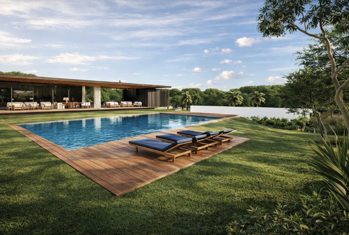 Piscina e área externa casa à venda em Fazenda Boa Vista Porto Feliz, Fazenda Boa Vista, Porto Feliz — 2877 m² — imagem 5 de 5