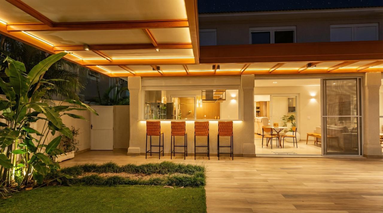 Cozinha e área gourmet casa à venda ou para alugar em 18 do Forte, Alphaville, Santana de Parnaíba — 5 suítes, 600 m² — imagem 3 de 22
